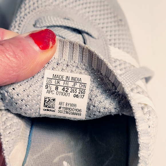 Adidas FlashBack Prime Knit Grey Textile Lace up Shoes Size 9.5 - Picture 6 of 12